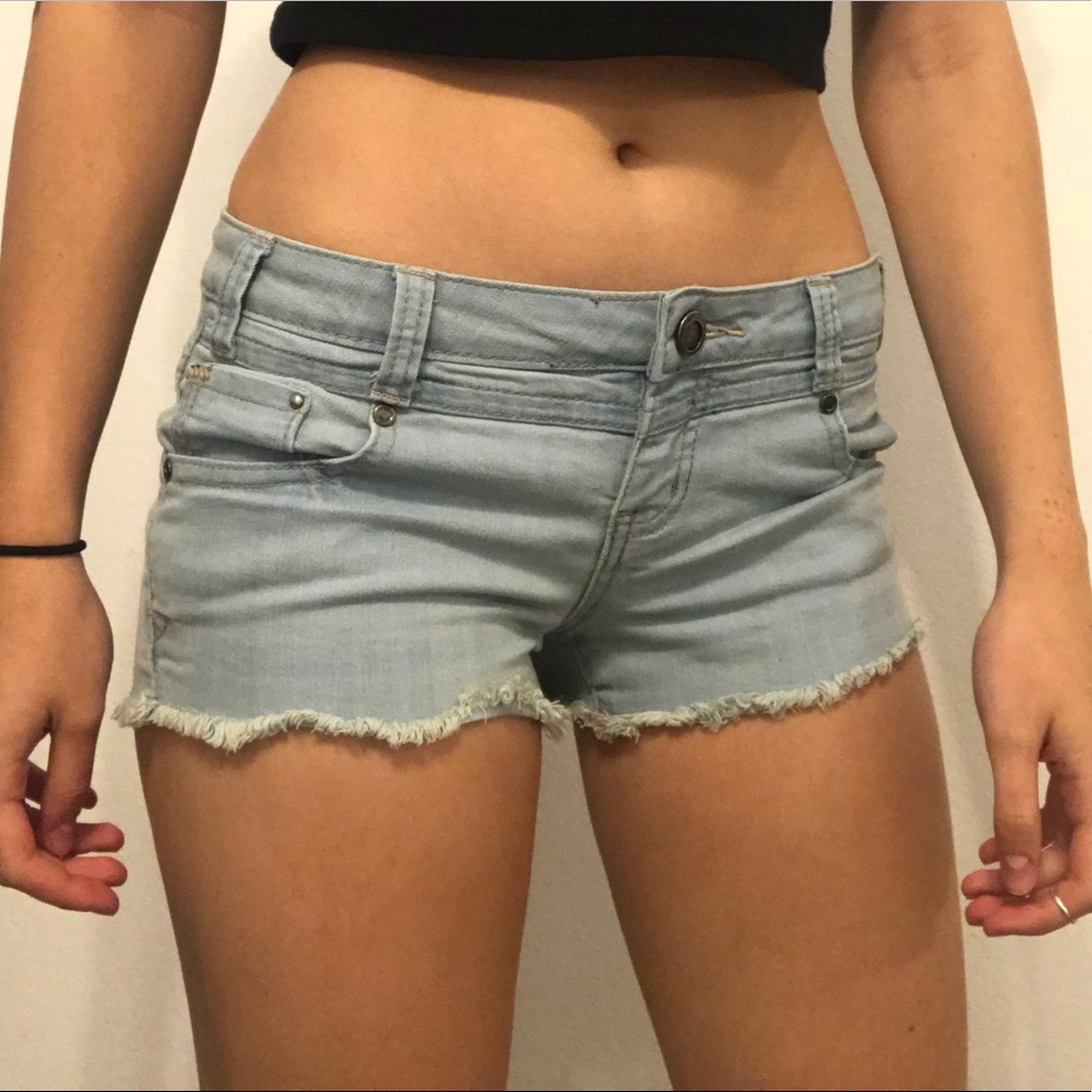 American Flag Jean Shorts